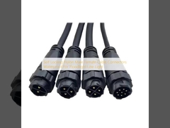 Self Locking Nylon Male Female Cable Connectors Waterproof For Floodlight Line Light