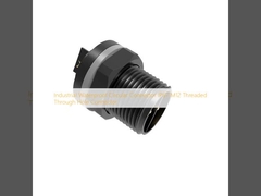 Industrial Waterproof Circular Connector IP67 M12 Threaded Through Hole Connector