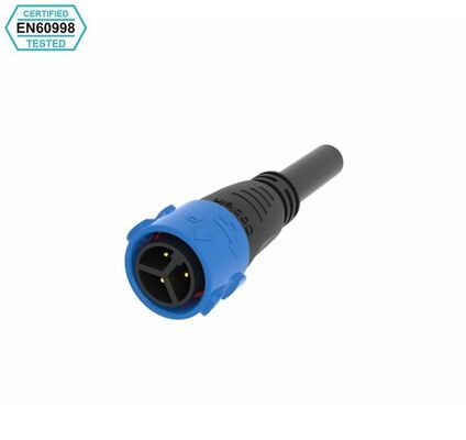 Buy IP67 Waterproof Self-Locking Male Female Connector with Three-Core Power Cord for Inverters online manufacture