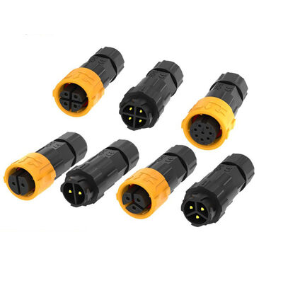 Buy IP67 Waterproof Self-Locking Signal Connector with PA66 Nylon Material for Outdoor Lighting Panel Mount online manufacture