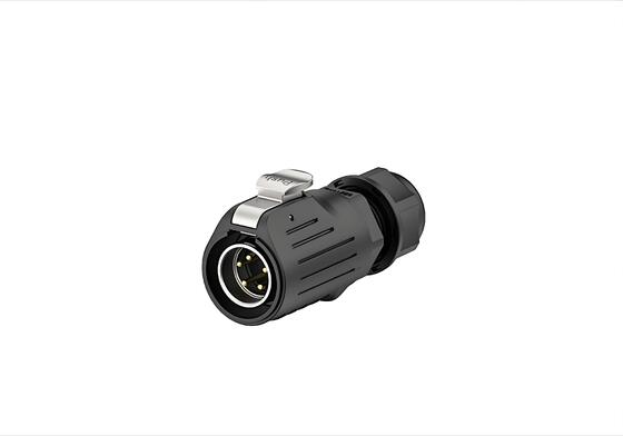 Buy LP20 5-Pin Waterproof Connector 10A IP67 Flange Mount online manufacture