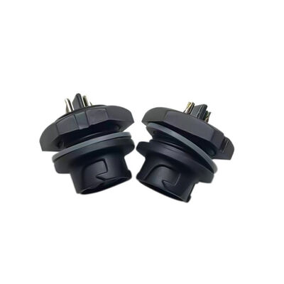 500V IP67 Waterproof Circular Connector M16 LED Lighting Connector with Gilded Brass Contacts
