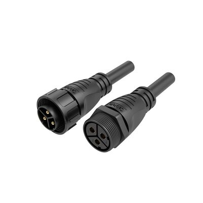 M25 IP68 Waterproof Male Female Connector with 32A Current Rating and PA66 Nylon Material