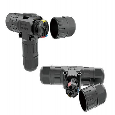 40A High Current Waterproof Data Connector with IP68 Rating and Panel Mount for 5.5-13mm Panels