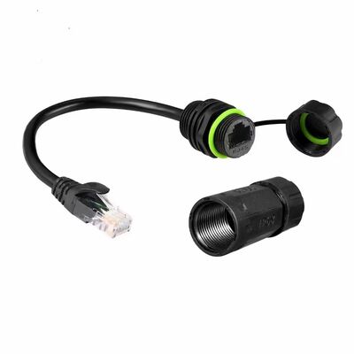 IP67 Waterproof RJ45 Signal Connector with UL94-V0 Flame Resistance and 1000MHz Transmission Speed