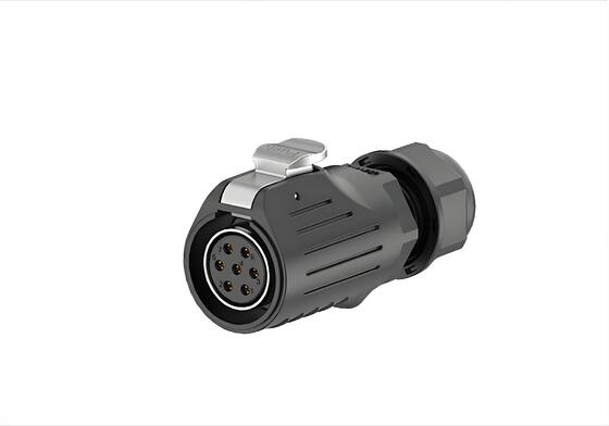 LP20-7P Waterproof Connector 7 Pin 10A IP67 with Strain Relief